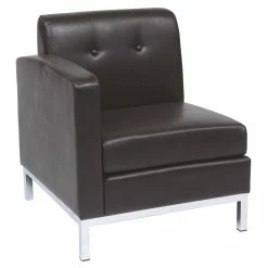 Coupon ๐ OSP Home Furnishings Wall Street Single Armchair LAF Espresso Faux Leather ๐