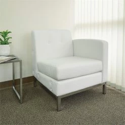 Hot Sale ๐ OSP Home Furnishings Wallstreet Chair Right Arm Facing In White Faux Leather ๐ฏ 6 Hot Sale ๐ OSP Home Furnishings Wallstreet Chair Right Arm Facing In White Faux Leather ๐ฏ -Guest Chairs Sales 2186790 1 L