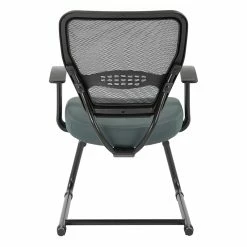 Buy ✔️ Office Star Professional Air Grid Back Visitor's Chair With Gray Mesh Back And Fabric Seat 🛒 -Guest Chairs Sales 2195663 3 L