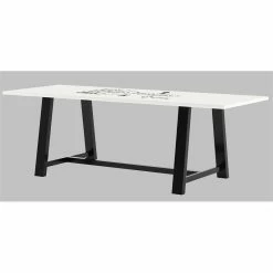 Hot Sale ❤️ KFI Furniture KFI 42 X 96 X 30" H Table With WHITEBOARD TOP Vintage Steel Frame ⌛