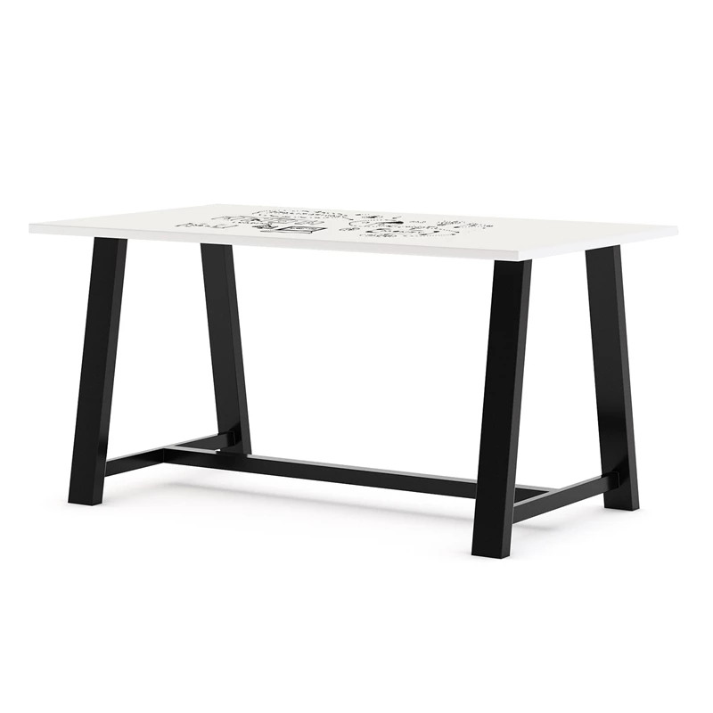 Promo ๐ฅฐ KFI Furniture KFI 42 X 72 X 36" H Table With WHITEBOARD TOP Vintage Steel Frame ๐ฅฐ 1 Promo ๐ฅฐ KFI Furniture KFI 42 X 72 X 36" H Table With WHITEBOARD TOP Vintage Steel Frame ๐ฅฐ