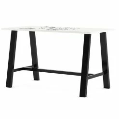 Best Sale 🧨 KFI Furniture KFI 36 X 72 X 41" H Table With WHITEBOARD TOP Vintage Steel Frame ✔️