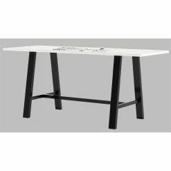 Flash Sale 🧨 KFI Furniture KFI 36 X 96 X 41" H Table With WHITEBOARD TOP Vintage Steel Frame 🎉