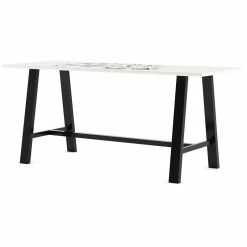Hot Sale ๐ฅ KFI Furniture KFI 42 X 84 X 41" H Table With WHITEBOARD TOP Vintage Steel Frame ๐ฅฐ
