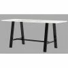 Wholesale 💯 KFI Furniture KFI 42 X 96 X 41" H Table With WHITEBOARD TOP Vintage Steel Frame ⌛