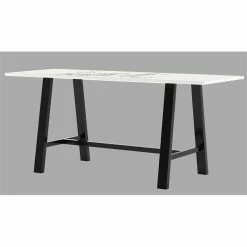 Wholesale 💯 KFI Furniture KFI 42 X 96 X 41" H Table With WHITEBOARD TOP Vintage Steel Frame ⌛