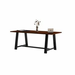Cheapest 👏 KFI Furniture KFI Midtown 3 X 7 FT Conference Table - Mahogany - Standard Height 🎁 -Guest Chairs Sales 2196615 1 L