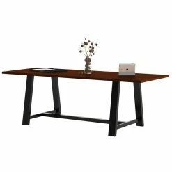 Best deal ✨ KFI Furniture KFI Midtown 3.5 X 8 FT Conference Table - Mahogany - Standard Height 🔥 -Guest Chairs Sales 2196649 2 L