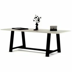 Budget 🧨 KFI Furniture KFI Midtown 3.5 X 8 FT Conference Table - White - Standard Height 😍