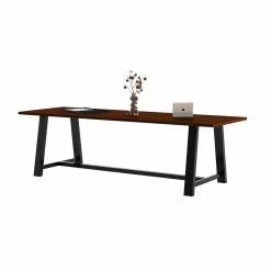 Wholesale 🌟 KFI Furniture KFI Midtown 3.5 X 9 FT Conference Table - Mahogany - Standard Height 🔔 -Guest Chairs Sales 2196663 1 L