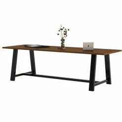 Buy 🧨 KFI Furniture KFI Midtown 3.5 X 9 FT Conference Table - Walnut - Standard Height 🔔