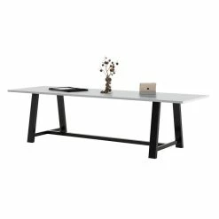 Hot Sale 🔔 KFI Furniture KFI Midtown 3.5 X 10 FT Conference Table - Grey - Standard Height 🛒