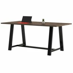 Buy 🥰 KFI Furniture KFI Midtown 3.5 X 7 FT Conference Table - Studio Teak - Standard Height 🤩 -Guest Chairs Sales 2196712 2 L