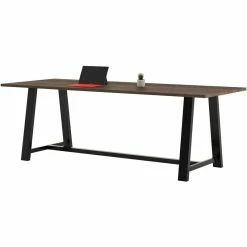Cheap 🧨 KFI Furniture KFI Midtown 3.5 X 10 FT Conference Table - Studio Teak - Standard Height ⭐