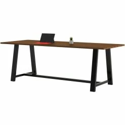 Deals 😀 KFI Furniture KFI Midtown 3.5 X 10 FT Conference Table - Walnut - Standard Height 😀