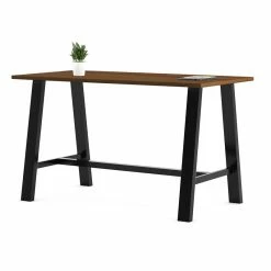 Deals 😉 KFI Furniture KFI Midtown 3 X 6 FT Conference Table - Walnut - Bistro Height ❤️