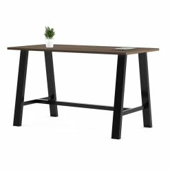 Best Sale 🥰 KFI Furniture KFI Midtown 3 X 8 FT Conference Table - Maple - Bistro Height ✔️