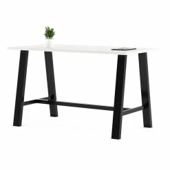 Outlet ⭐ KFI Furniture KFI Midtown 3 X 8 FT Conference Table - Studio Teak - Bistro Height 🛒