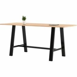 Flash Sale 😀 KFI Furniture KFI Midtown 3.5 X 8 FT Conference Table - Maple - Bistro Height 😀
