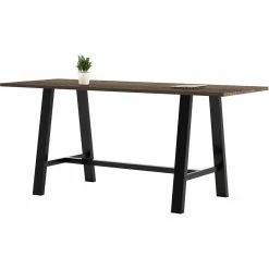 Best Pirce 🥰 KFI Furniture KFI Midtown 3.5 X 8 FT Conference Table - Studio Teak - Bistro Height 🔔
