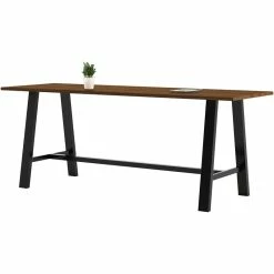 Hot Sale ๐ฅ KFI Furniture KFI Midtown 3.5 X 9 FT Conference Table - Walnut - Bistro Height ๐