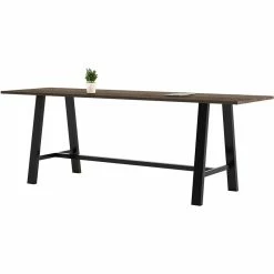 Outlet ✨ KFI Furniture KFI Midtown 3.5 X 10 FT Conference Table - Studio Teak - Bistro Height ✔️