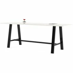 Best Sale โ๏ธ KFI Furniture KFI Midtown 3.5 X 10 FT Conference Table - White - Bistro Height ๐