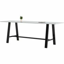 Best Sale 🌟 KFI Furniture KFI Midtown 3.5 X 10 Conference Table - Fashion Grey - Bistro Height ⌛