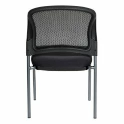 Wholesale ๐ Office Star Titanium Finish Black Fabric Visitor's Chair With ProGrid Back And Straight Legs โ 8 Wholesale ๐ Office Star Titanium Finish Black Fabric Visitor's Chair With ProGrid Back And Straight Legs โ -Guest Chairs Sales 2199867 3 L