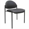 Coupon 😀 Boss Office Products Boss Office Armless Fabric Stacking Chair In Black Caressoft 😍