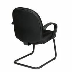 Promo ⌛ Office Star Conference Visitor's Black Fabric Chair With Thick Padded Contour Seat 🎉 -Guest Chairs Sales 2204173 2 L
