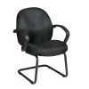 Promo ⌛ Office Star Conference Visitor's Black Fabric Chair With Thick Padded Contour Seat 🎉