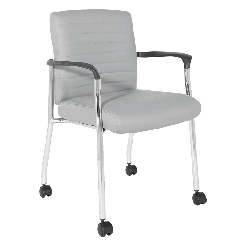 Wholesale ๐ฅ Office Star Guest Chair In Gray Faux Leather With Chrome Frame ๐ฅฐ 1 Wholesale ๐ฅ Office Star Guest Chair In Gray Faux Leather With Chrome Frame ๐ฅฐ