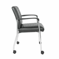 Deals ๐ฏ Office Star Guest Chair In Black Faux Leather With Chrome Frame And Casters ๐ 7 Deals ๐ฏ Office Star Guest Chair In Black Faux Leather With Chrome Frame And Casters ๐ -Guest Chairs Sales 2204529 2 L