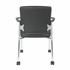 Deals ๐ฏ Office Star Guest Chair In Black Faux Leather With Chrome Frame And Casters ๐ 8 Deals ๐ฏ Office Star Guest Chair In Black Faux Leather With Chrome Frame And Casters ๐ -Guest Chairs Sales 2204529 3 L