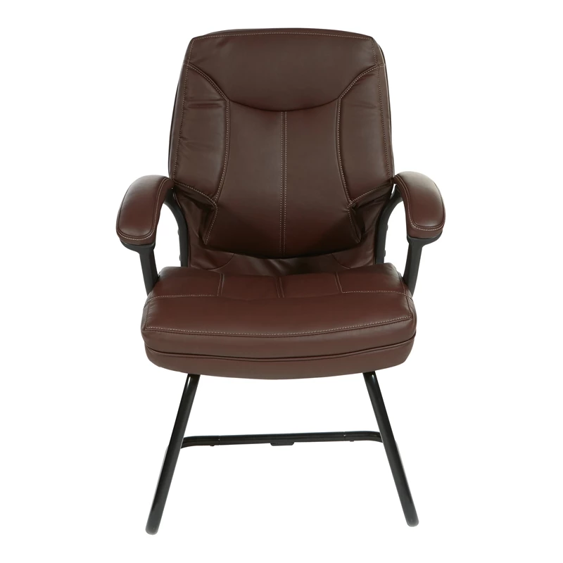 Wholesale ๐ฅ Office Star Executive Chocolate Faux Leather Visitor Chair With Contrast Stitching โค๏ธ 2 Wholesale ๐ฅ Office Star Executive Chocolate Faux Leather Visitor Chair With Contrast Stitching โค๏ธ - Image 2