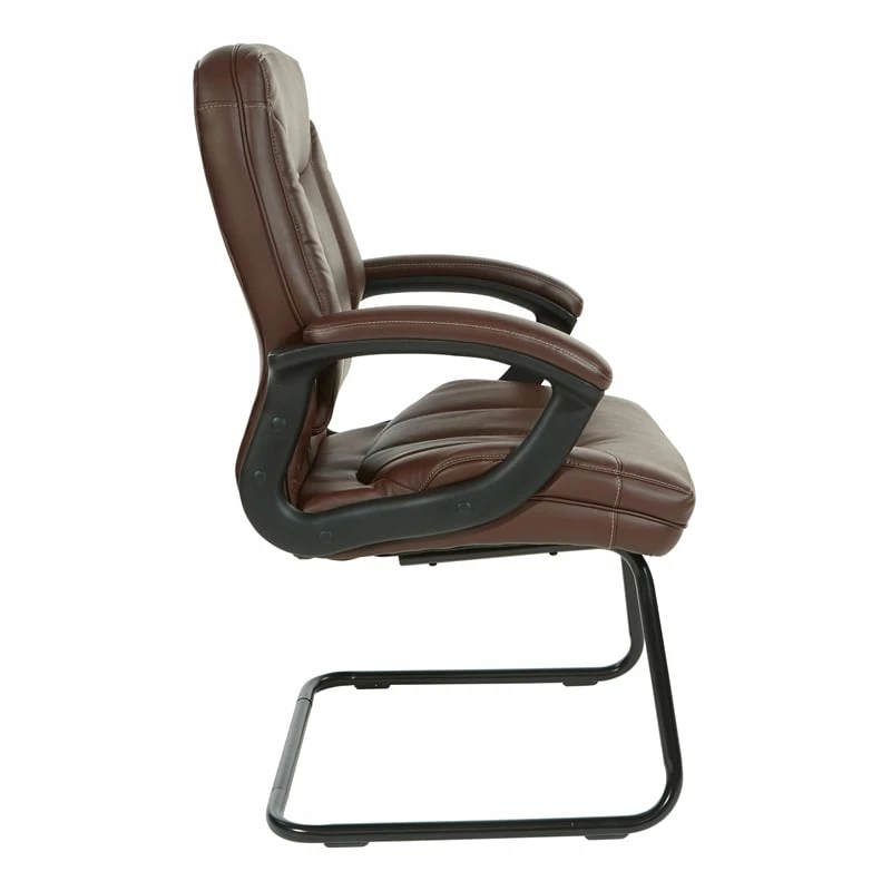 Wholesale ๐ฅ Office Star Executive Chocolate Faux Leather Visitor Chair With Contrast Stitching โค๏ธ 3 Wholesale ๐ฅ Office Star Executive Chocolate Faux Leather Visitor Chair With Contrast Stitching โค๏ธ - Image 3