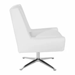 Coupon 💯 Office Star OSP Home Furnishings Guest Chair In White Faux Leather And Aluminum Base ❤️ -Guest Chairs Sales 2204757 2 L