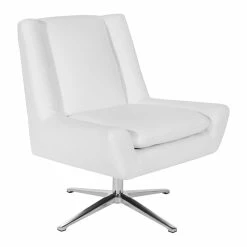 Coupon ๐ฏ Office Star OSP Home Furnishings Guest Chair In White Faux Leather And Aluminum Base โค๏ธ