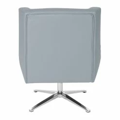 Wholesale 🛒 Office Star Guest Chair In Charcoal Gray Faux Leather And Aluminum Base 💯 -Guest Chairs Sales 2204758 4 L