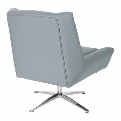 Wholesale 🛒 Office Star Guest Chair In Charcoal Gray Faux Leather And Aluminum Base 💯 -Guest Chairs Sales 2204758 5 L