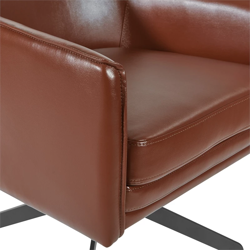 Coupon ๐ฅ Office Star Faux Leather Guest Chair In Saddle Brown Faux Leather With Black Base โ 6 Coupon ๐ฅ Office Star Faux Leather Guest Chair In Saddle Brown Faux Leather With Black Base โ - Image 6