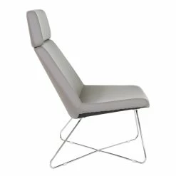 Coupon 😀 Office Star Geena Guest Chair In Dillon Stratus Gray Fabric With Chrome Sled Base 😉 -Guest Chairs Sales 2204763 2 L