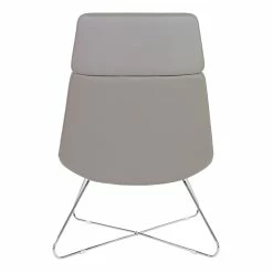 Coupon 😀 Office Star Geena Guest Chair In Dillon Stratus Gray Fabric With Chrome Sled Base 😉 -Guest Chairs Sales 2204763 3 L