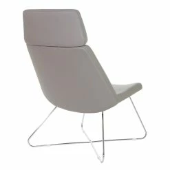 Coupon 😀 Office Star Geena Guest Chair In Dillon Stratus Gray Fabric With Chrome Sled Base 😉 -Guest Chairs Sales 2204763 4 L