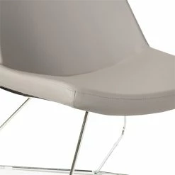 Coupon 😀 Office Star Geena Guest Chair In Dillon Stratus Gray Fabric With Chrome Sled Base 😉 -Guest Chairs Sales 2204763 5 L