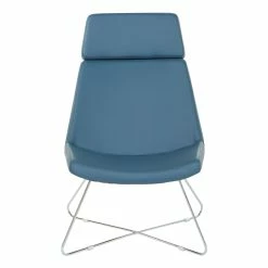 Hot Sale โ Office Star Geena Guest Chair In Dillon Blue Fabric With Chrome Sled Base ๐ 9 Hot Sale โ Office Star Geena Guest Chair In Dillon Blue Fabric With Chrome Sled Base ๐ -Guest Chairs Sales 2204764 2 L
