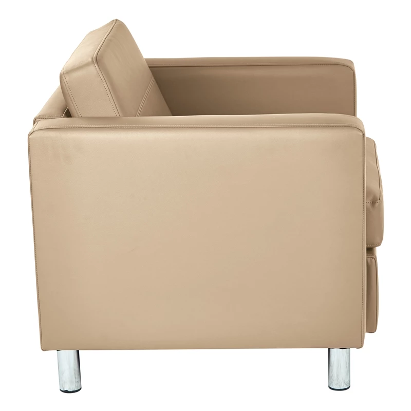 Wholesale ๐ Office Star Pacific Armchair In Dillon Buff Cream Vinyl Fabric ๐ 2 Wholesale ๐ Office Star Pacific Armchair In Dillon Buff Cream Vinyl Fabric ๐ - Image 2