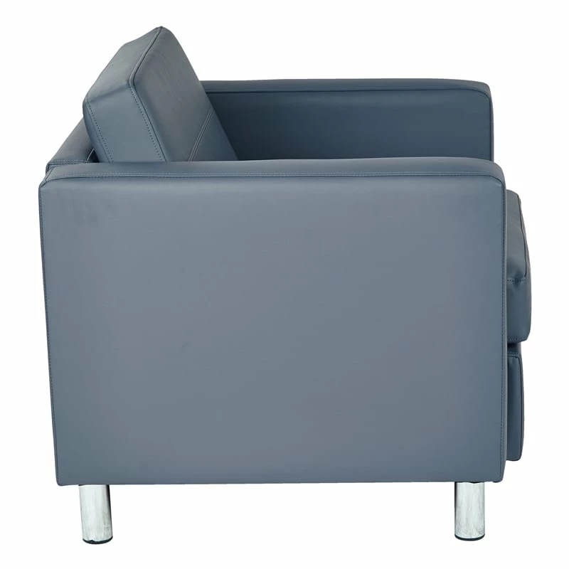 Best Pirce โค๏ธ Office Star Pacific Armchair In Dillon Blue Vinyl Fabric ๐ 2 Best Pirce โค๏ธ Office Star Pacific Armchair In Dillon Blue Vinyl Fabric ๐ - Image 2