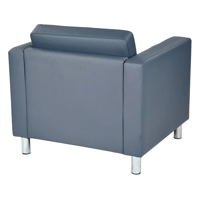 Best Pirce โค๏ธ Office Star Pacific Armchair In Dillon Blue Vinyl Fabric ๐ 3 Best Pirce โค๏ธ Office Star Pacific Armchair In Dillon Blue Vinyl Fabric ๐ - Image 3
